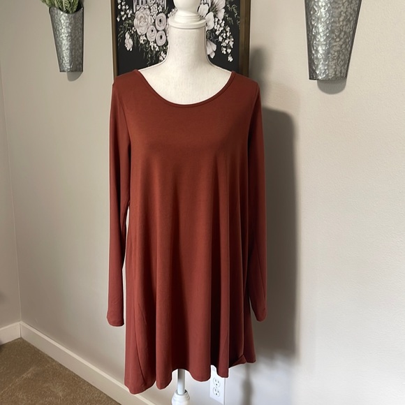 Long Sleeve T-Shirt Dress - Picture 1 of 2